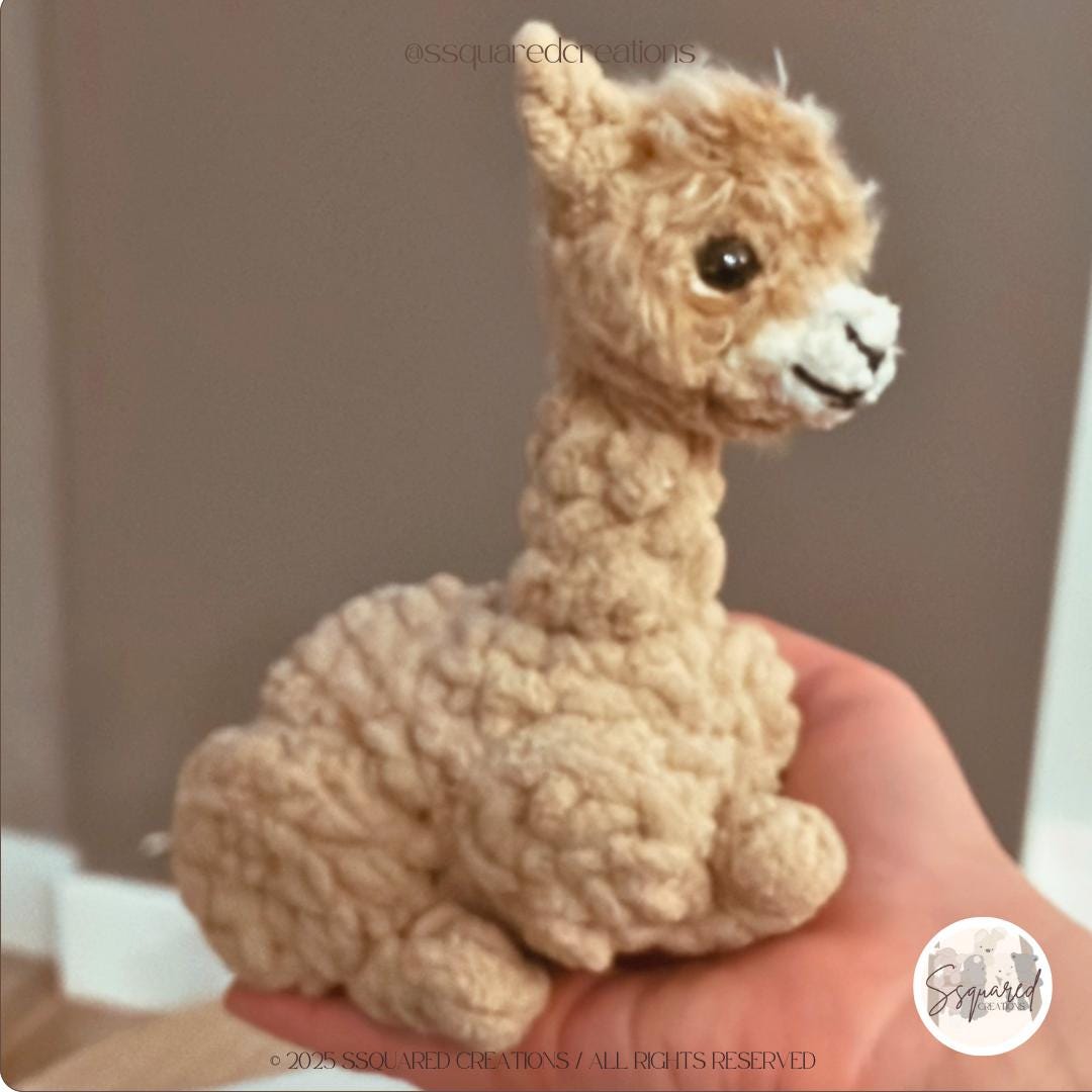 Springtime Teenies - Calf Crochet Pattern | Lamb Crochet Pattern | Llama Crochet Pattern | Crochet Farm Animals Amigurumi Pattern Plush