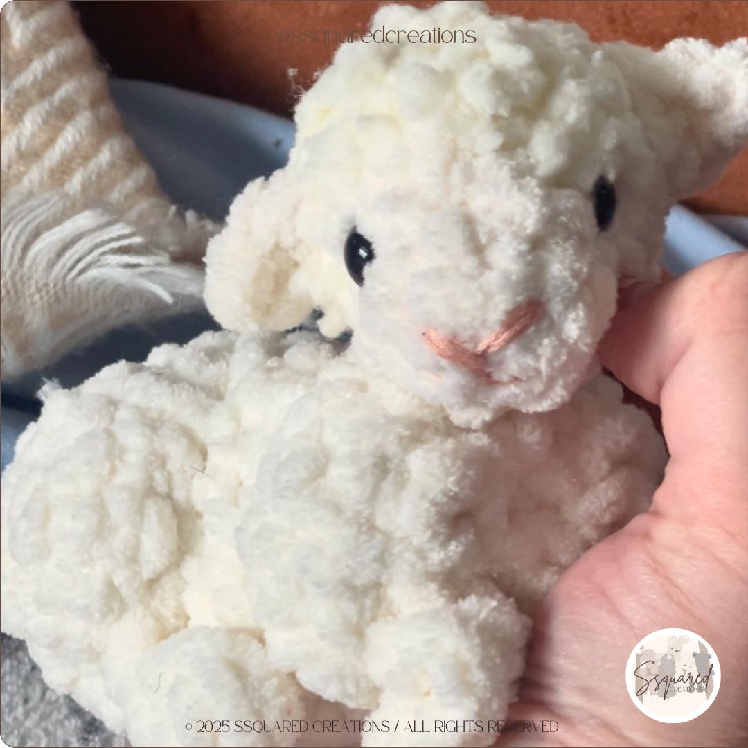 SPRINGTIME TEENIES - Lavie the Lamb | Crocheted plushie pattern | Amigurumi