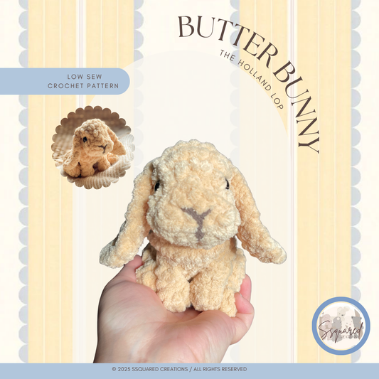 Butter Bunny Crochet Pattern PDF Low Sew