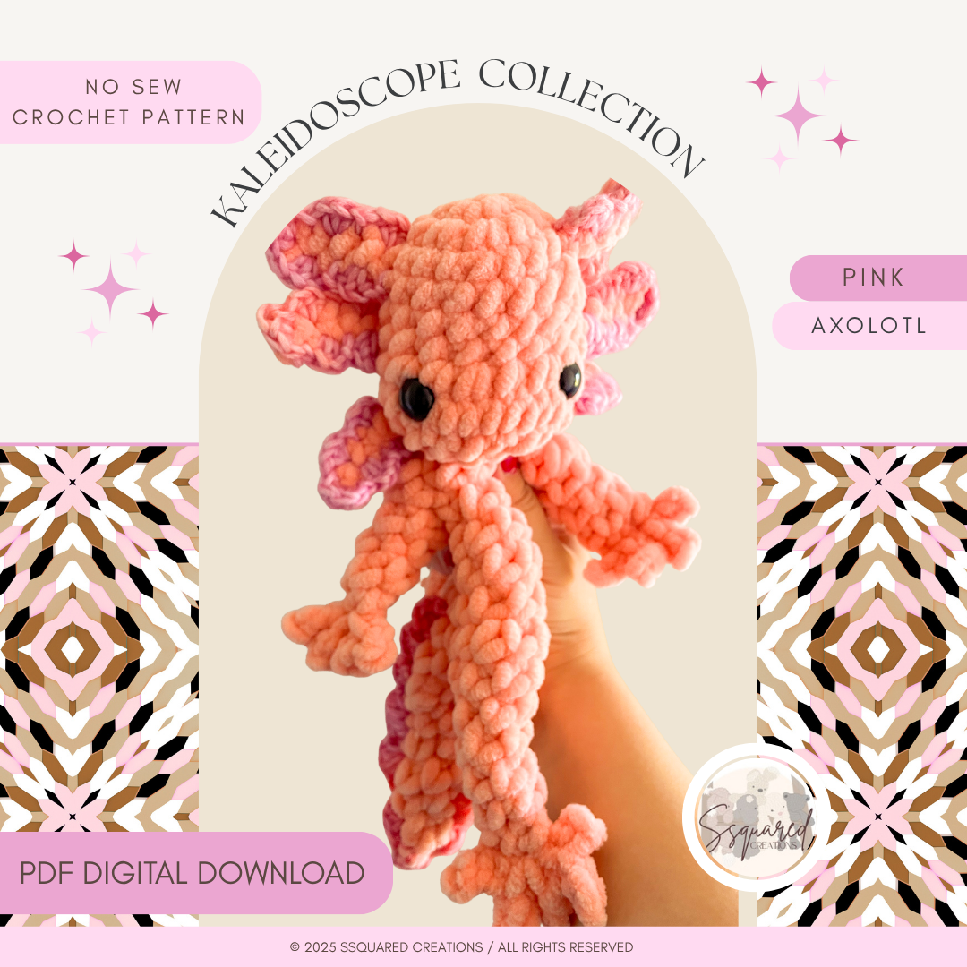 Axolotl Crochet Pattern PDF No Sew