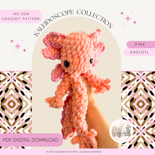 Axolotl Crochet Pattern PDF No Sew