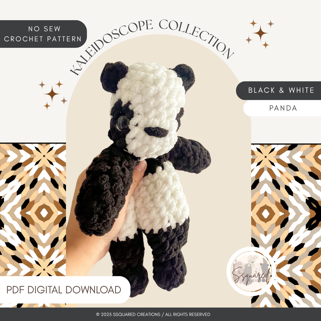 Panda Crochet Pattern PDF No Sew