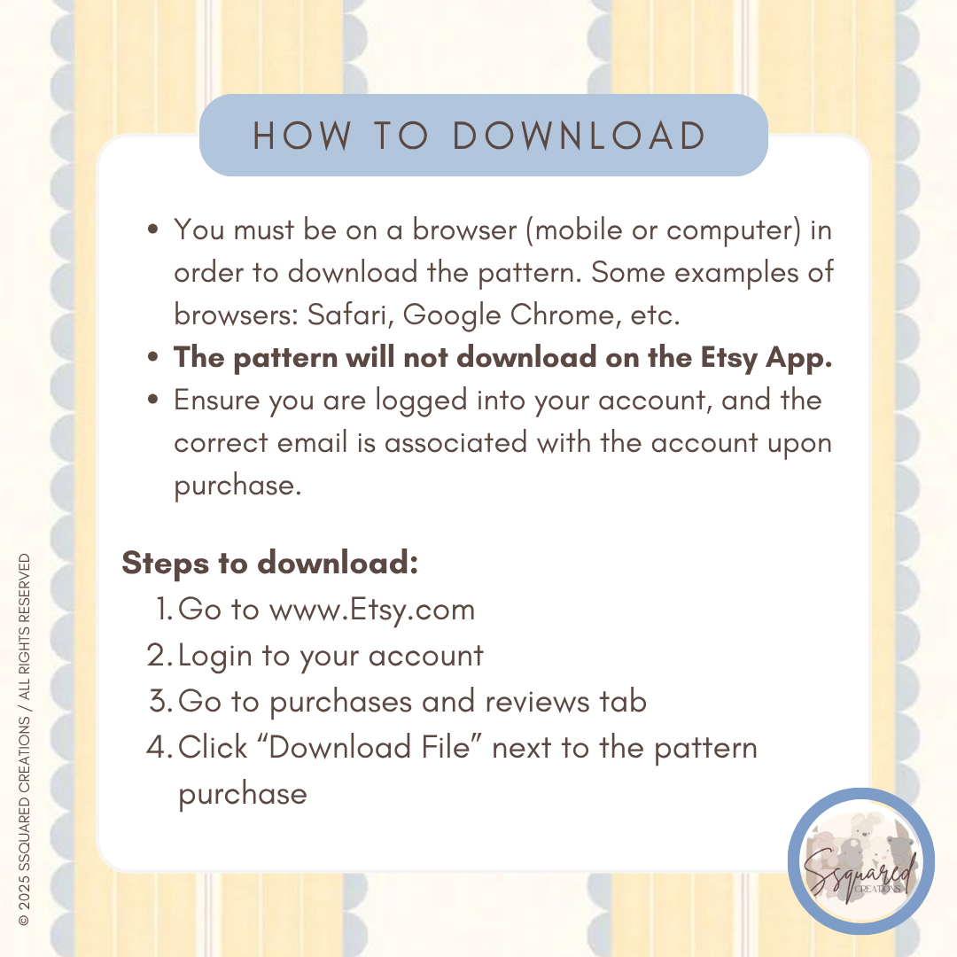 Butter Bunny Crochet Pattern PDF Low Sew