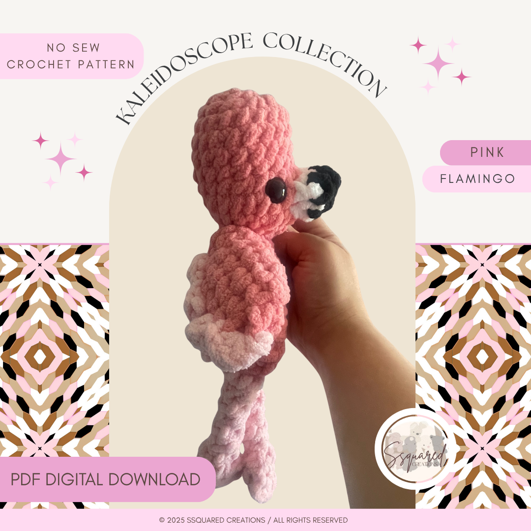 Flamingo Crochet Pattern PDF No Sew