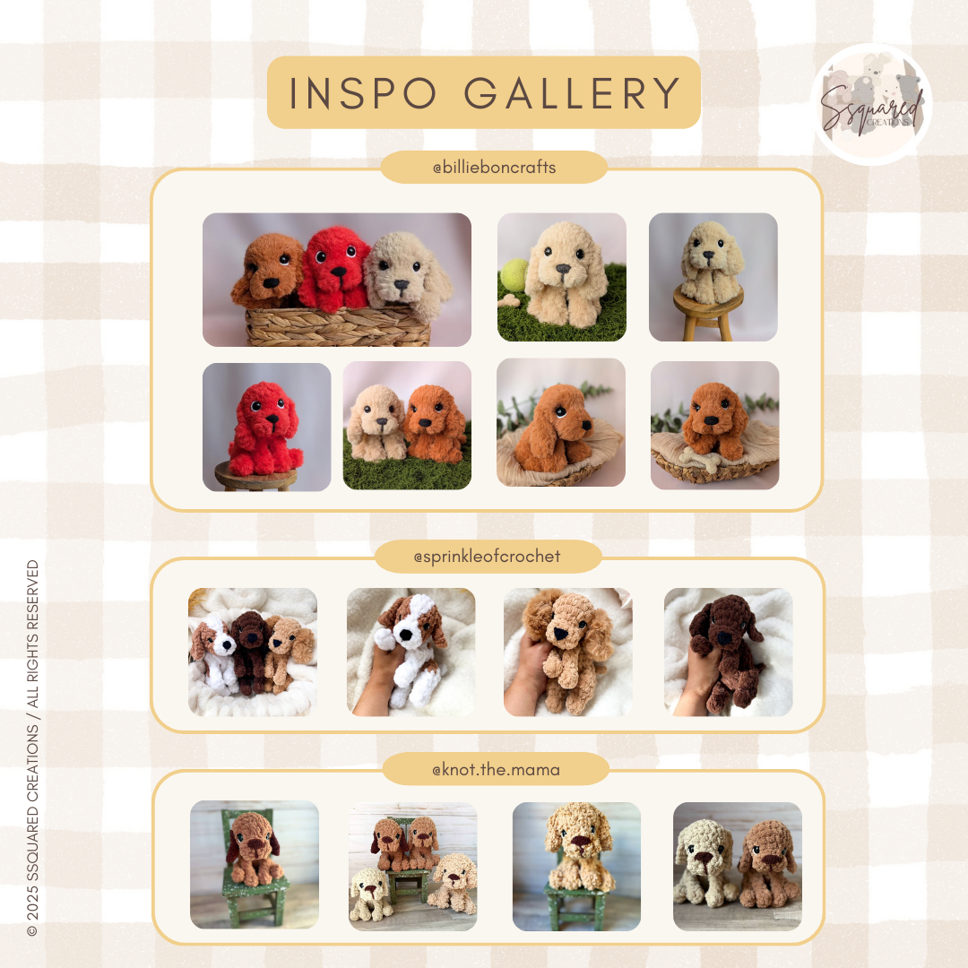 Little Lady Dog Crochet Pattern PDF Low Sew