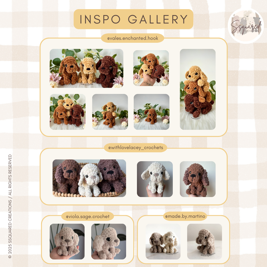 Little Lady Dog Crochet Pattern PDF Low Sew