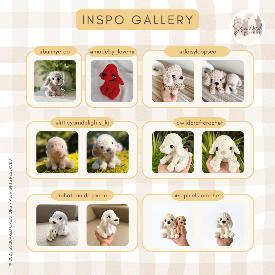 Little Lady Dog Crochet Pattern PDF Low Sew