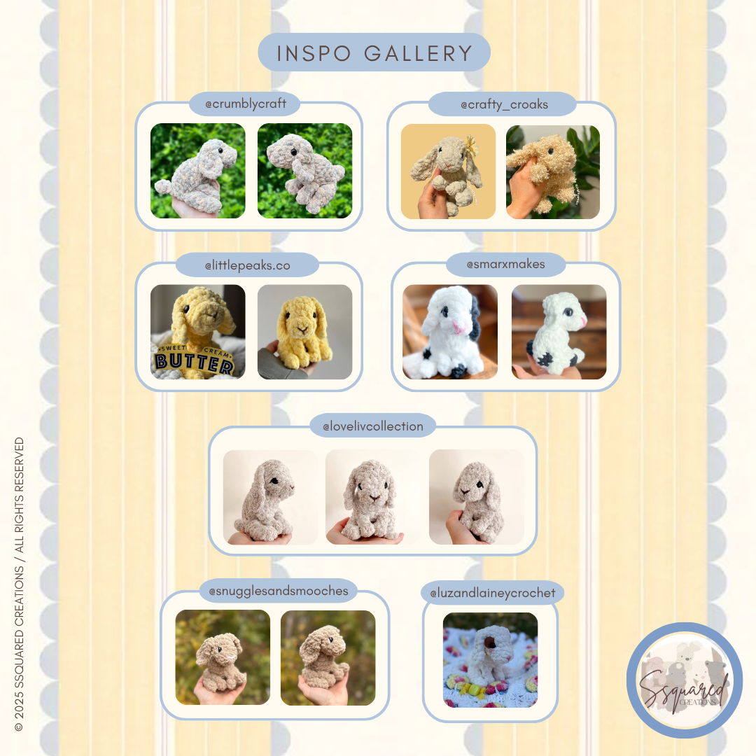 Butter Bunny Crochet Pattern PDF Low Sew