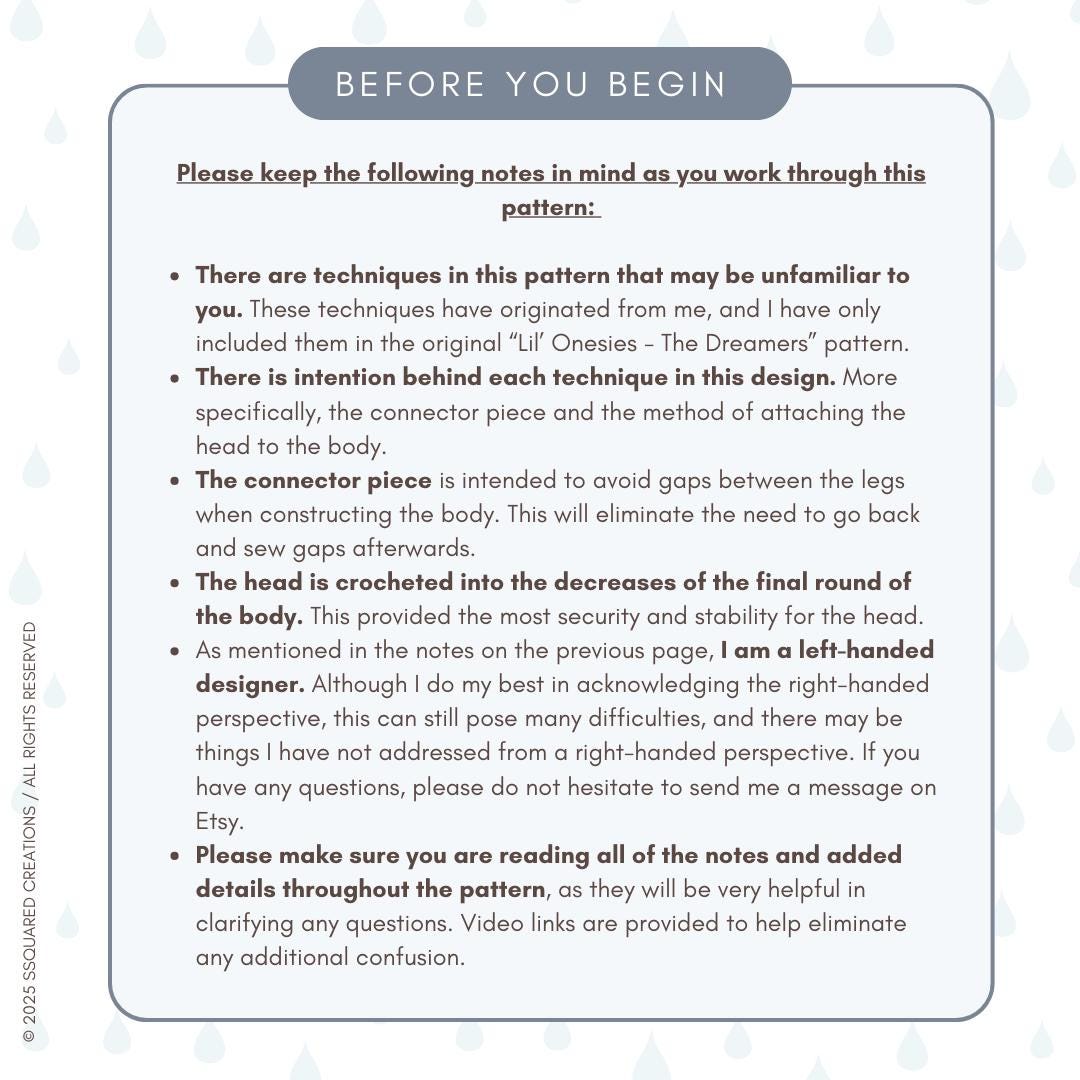 Lil' Raincatchers Doll Crochet Pattern | No Sew Amigurumi Doll Crochet Pattern | Doll Crocheted Plush Yarn for Intermediate Crocheters