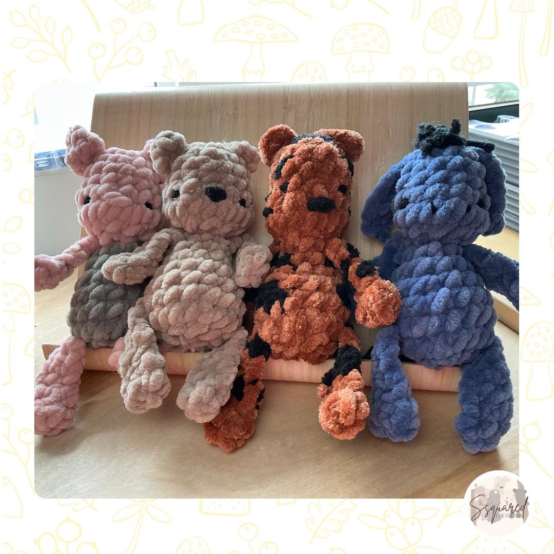 Lil' Forest Friends - Crochet Plushie Pattern Bundle | No sew crochet amigurumi