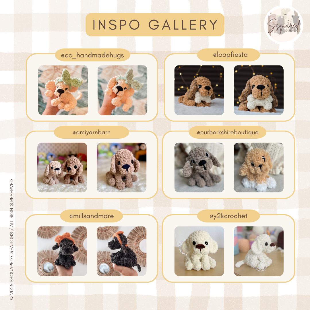 Little Lady Dog Crochet Pattern PDF Low Sew