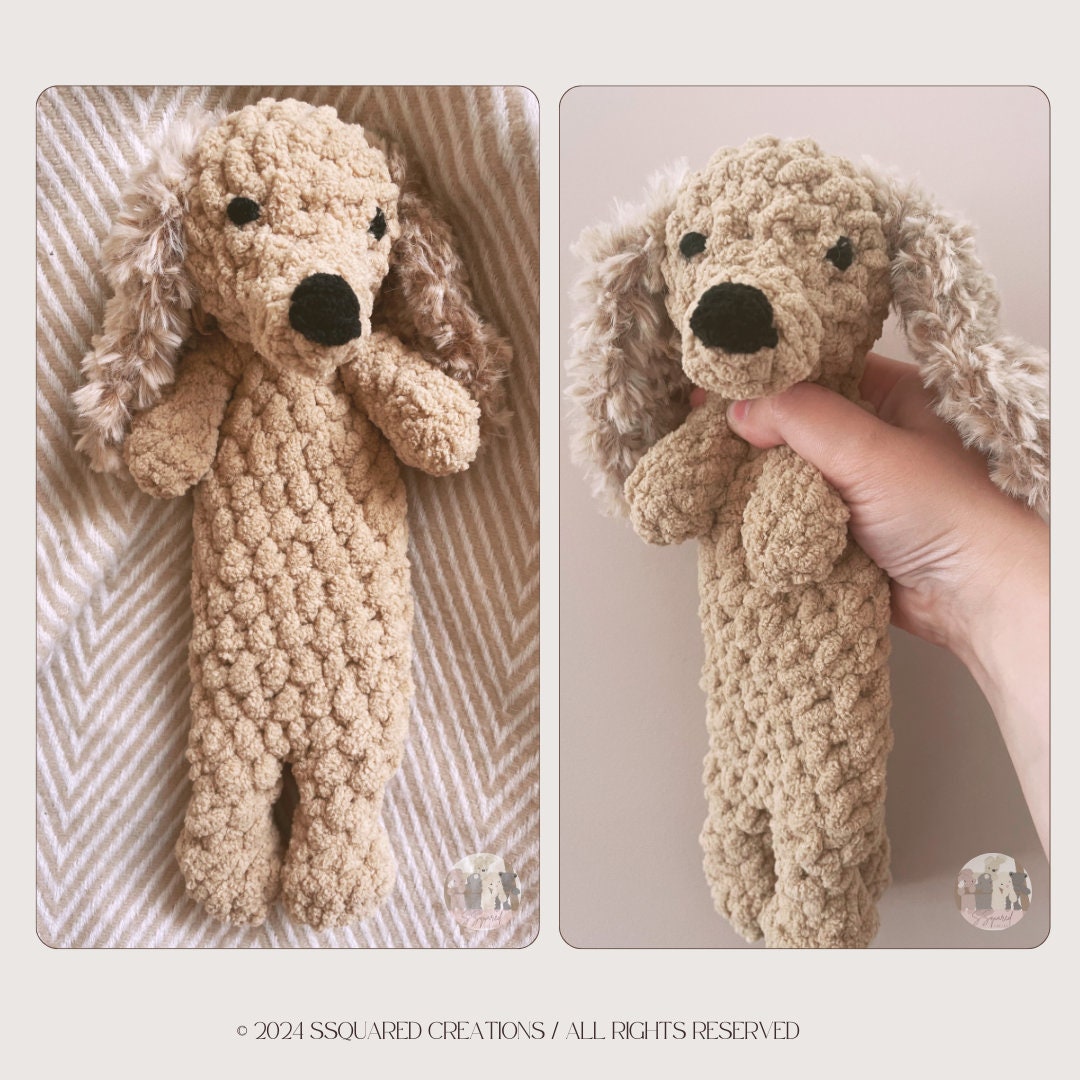 Weiner Dog Crochet Pattern | Low Sew Amigurumi Dog Crochet Pattern | Small Dog Crocheted Plush Yarn for Intermediate Beginners