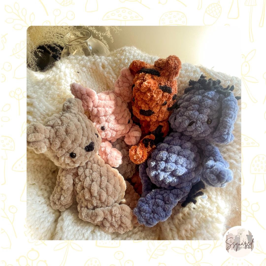 Lil' Forest Friends - Crochet Plushie Pattern Bundle | No sew crochet amigurumi